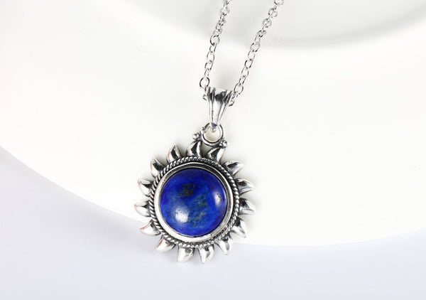 Silver Lapis Lazuli necklace