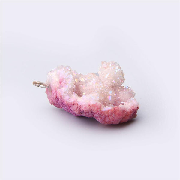 Roze bergkristal hanger