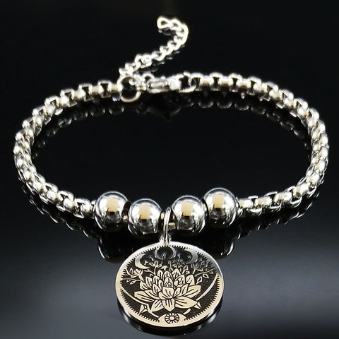 Lotus flower bracelet