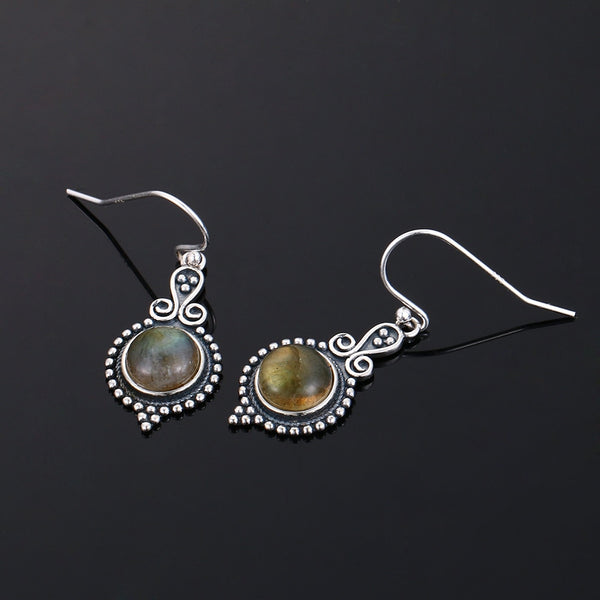 Labradorite earrings