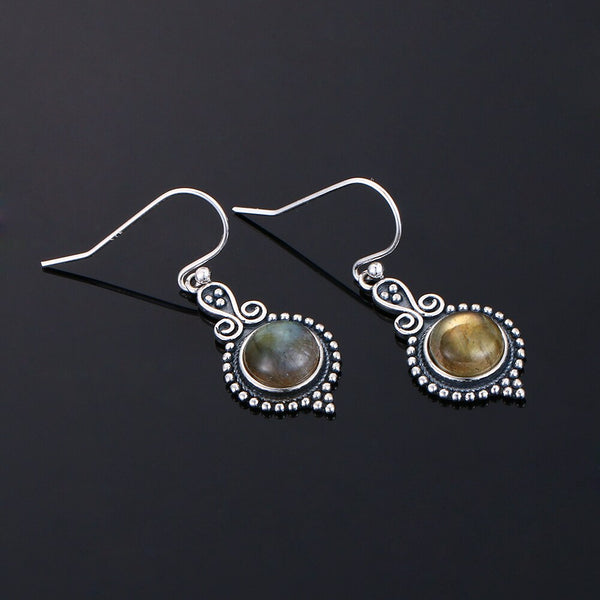 Labradorite earrings