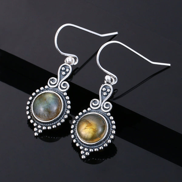 Labradorite earrings