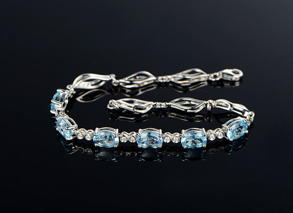 Aquamarine bracelet